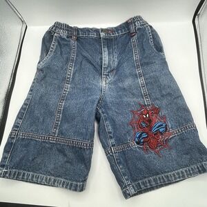 Spider-Man Vintage‎ Jean Shorts Size 6 Vintage 2005 RARE Embroidered Y2K